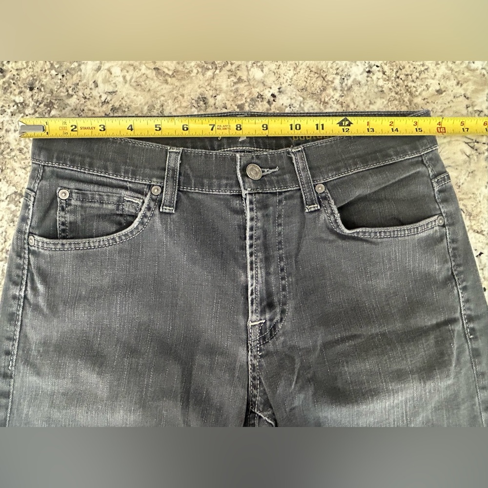 7 For All Mankind Blue Bootcut Mid Rise Boho Westerncore Denim Jeans Size 30 - Picture 10 of 13
